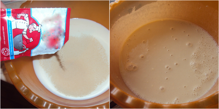 Картинки по запросу В теплом молоке разведи дрожжи, добавь сахар, 6 ст. л. муки. Всё тщательно размешай, накрой и поставь на 30 минут в теплое место